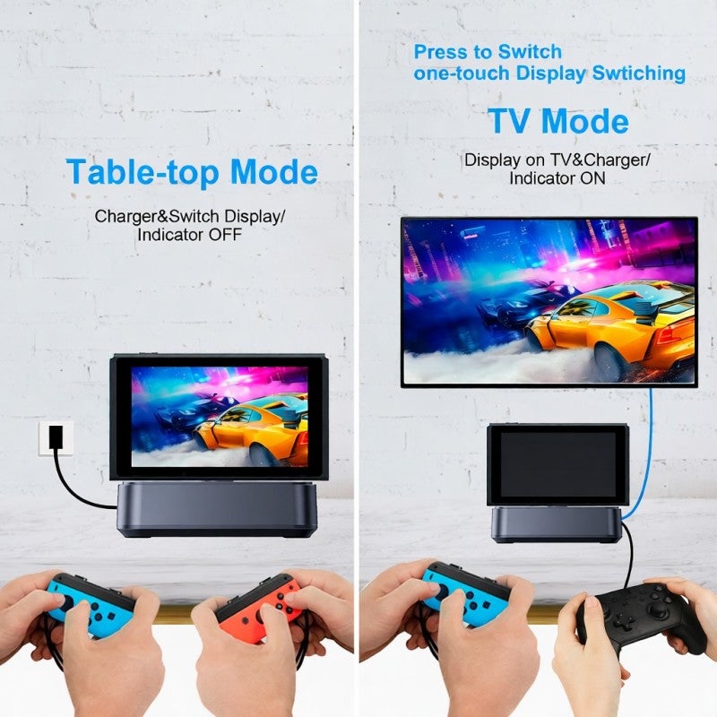 إزكاب صندوق التقاط USB 3.0 لجهاز Nintendo Switch، مدخل ومخرج HD بنوع Type-C، دقة 1080p ومعدل 60 إطاراً في الثانية - زر عرض Switch للهواتف الذكية وشاشات التلفاز والبث المباشر - Image 5
