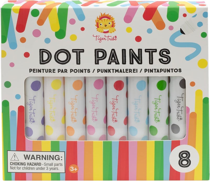 Tiger Tribe Set of 8 Dot Paints for Kids - Image 1
