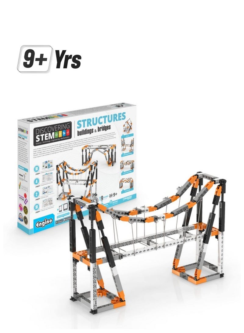 Engino Stem Toys, Buildings & Bridges, Construction Toys For Kids 9+, Educational Toys, Gifts For Boys & Girls (9 Model Options), Stem Kit For Learning - Image 1