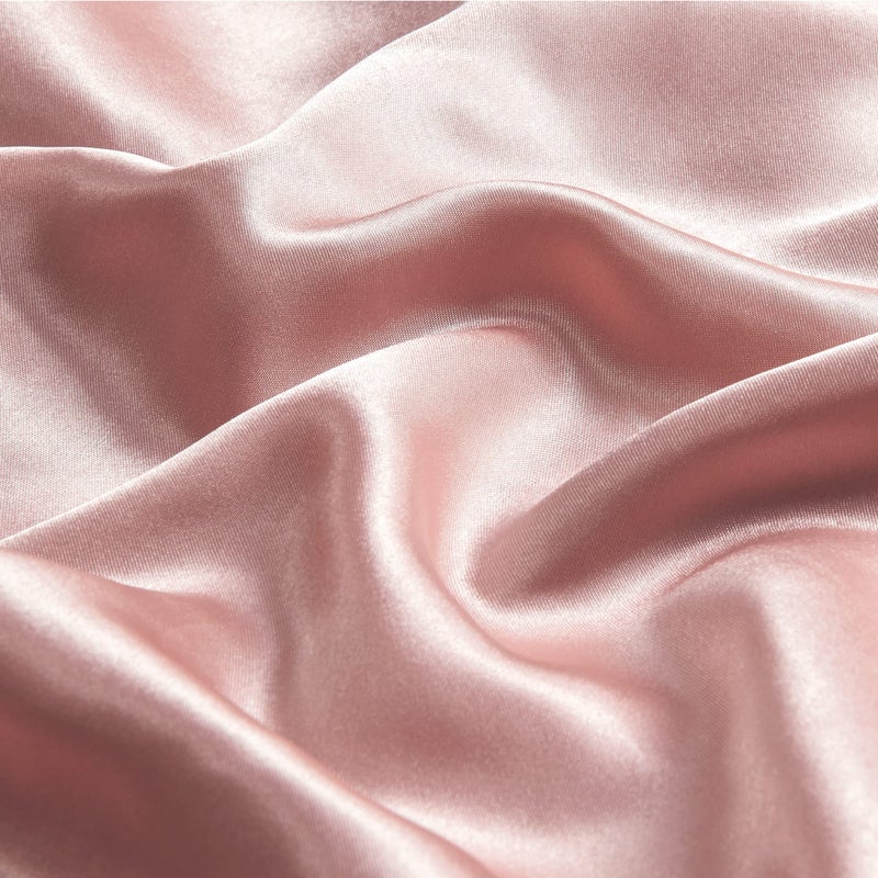 BEDELITE Satin Pillowcase with Zipper  Rose Pink King Size Pillow Cases Set of 2  Super Soft and Cooling Similar to Silk Pillow Cases  Gift for Women Men(20x40 Inches) - Image 3