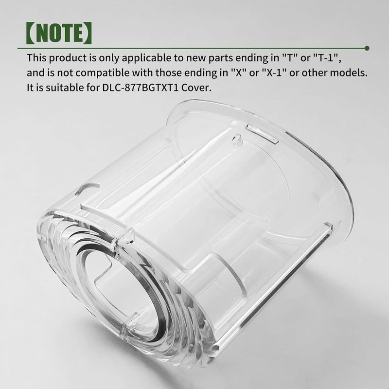 Vsttar DLC-018BGTXT (DLC-018BGTXT-1) Large Pusher and Sleeve Assembly Fit for Food Processors, Compatible with Cuisinart Tritan Custom Food Processor DFP-11, DLC-8S, DLC-8SY, DFP-11 Deluxe 11,DLC -5,DLC-7FPC - Image 5