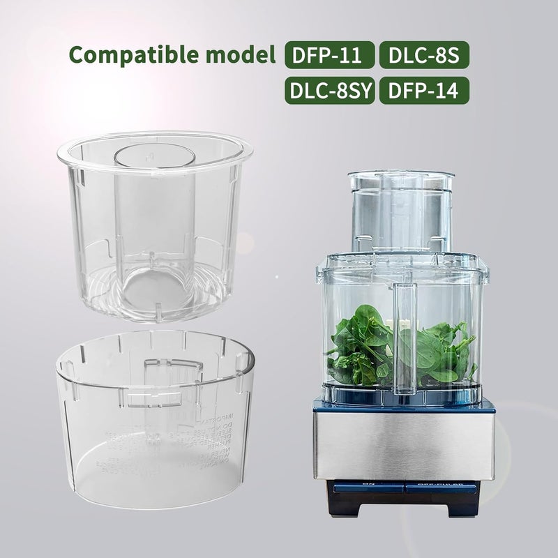 Vsttar DLC-018BGTXT (DLC-018BGTXT-1) Large Pusher and Sleeve Assembly Fit for Food Processors, Compatible with Cuisinart Tritan Custom Food Processor DFP-11, DLC-8S, DLC-8SY, DFP-11 Deluxe 11,DLC -5,DLC-7FPC - Image 4