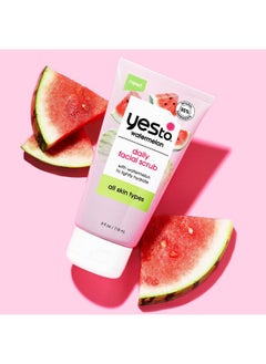 Yes To Watermelon Daily Facial Scrub Invigorating And Exfoliating Cleanser That Melts Away Make Up Lightly Hydrates With Antioxidants And Vitamin C Natural Vegan & Cruelty Free 4 Oz  - Image 3