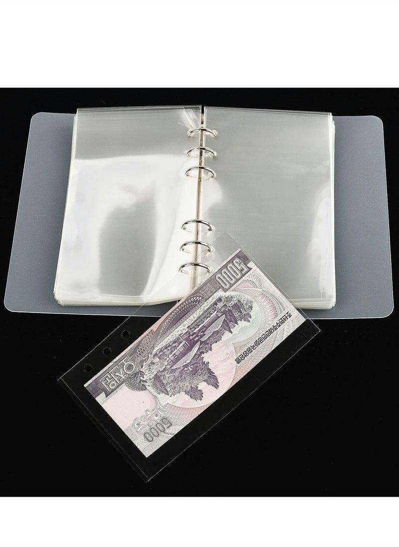 Excefore - Dollar Bill Holder for Collectors Paper Money Currency Sleeves Collection Album, Cash Holders Book Banknote Collection, Clear - Image 1