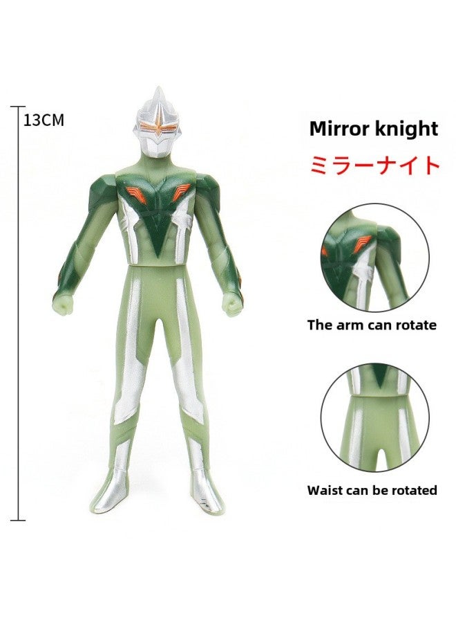 13CM Ultraman Soft Plastic Tiga Style Maltos Galaxy Zero Tiga Superman Children's Hot Toys Wholesale-Color:9, Mirror Knight - Image 1