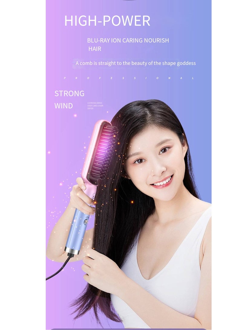 general Mini Ionic Straightening Comb – Travel-Friendly Straightener & Curler for Men/Women, Dual-Use Hair Styling Tool - Image 3