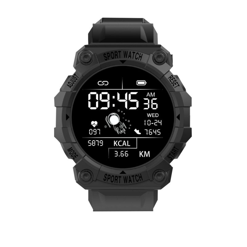 Intelligent Watch: Black, IP67 Waterproof, Tempered Glass Scratch-resistant Screen - Large Touch Display, Real-time Message Reminder, Heart Rate Sleep Monitoring, Multi-sports Modes for Android & iOS - Image 1
