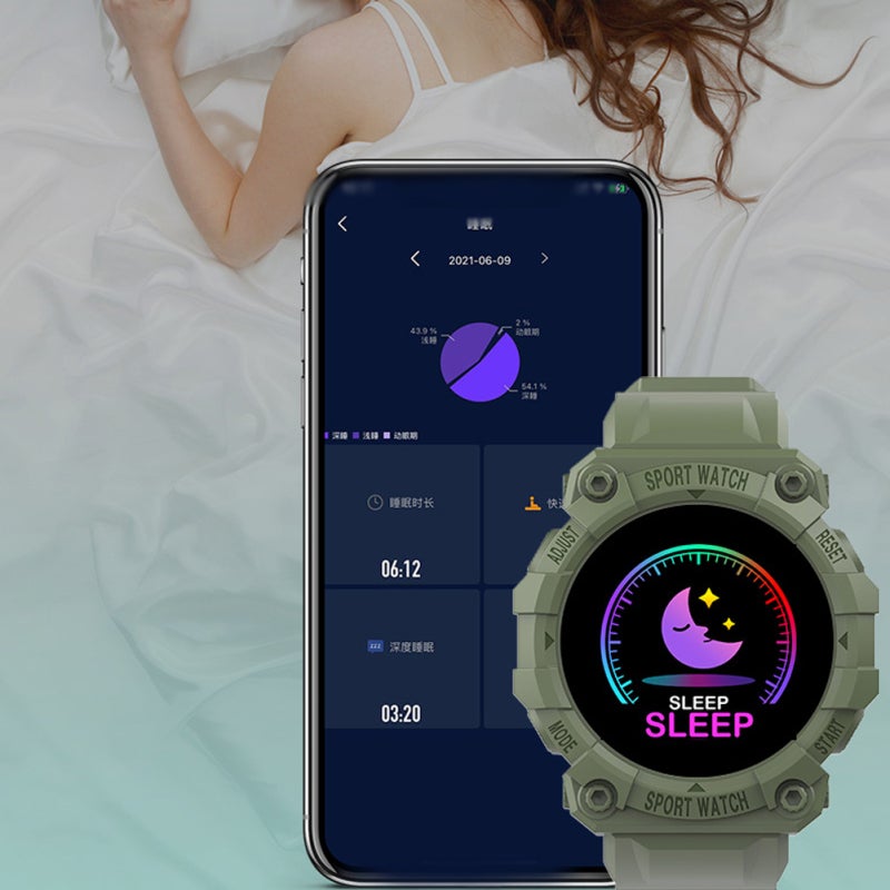 Intelligent Watch: Black, IP67 Waterproof, Tempered Glass Scratch-resistant Screen - Large Touch Display, Real-time Message Reminder, Heart Rate Sleep Monitoring, Multi-sports Modes for Android & iOS - Image 4