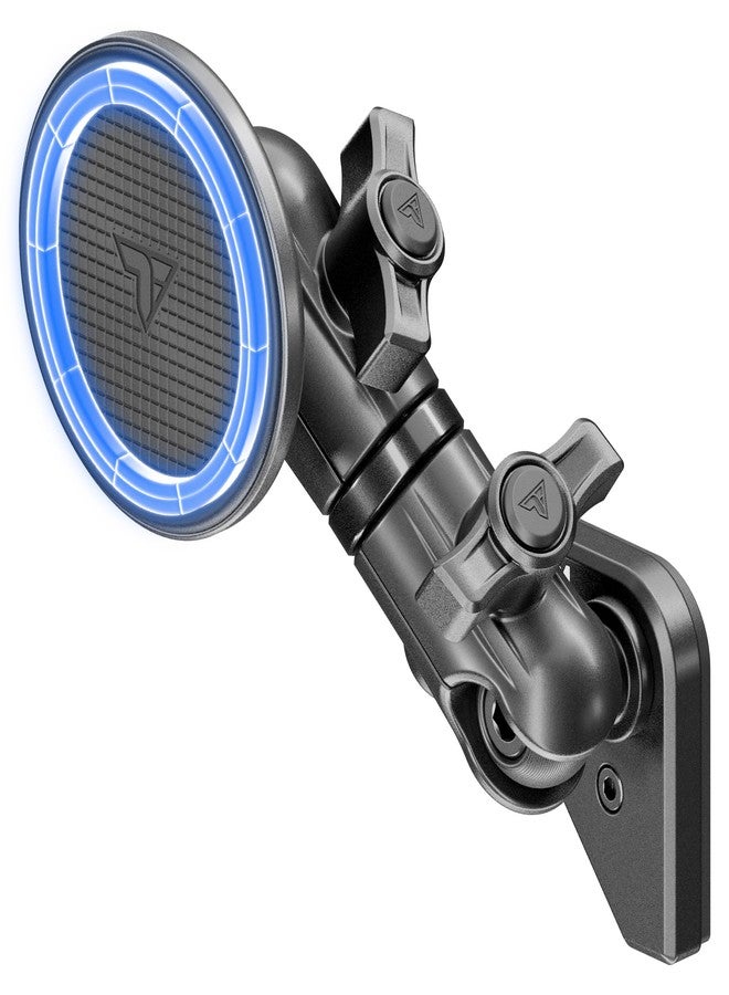 Tackform Link Vent Mount Magnetic Phone Holder - Compatible with MagSafe, BlueCruise, 2021-2025 Ford F150 & Raptor, 2023-2025 Ford Super Duty | Aluminum | 3.5" Arm | Black - Image 1