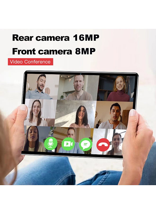Generic - Tablet 8GB+256GB 10.1 inch Screen 5G Calling 10-Core MTK6797 Processor 128GB Expandable Memory Large Storage Capacity High-Definition Large Screen BT5.0 7000mAh Battery Long Standby Time - Image 1