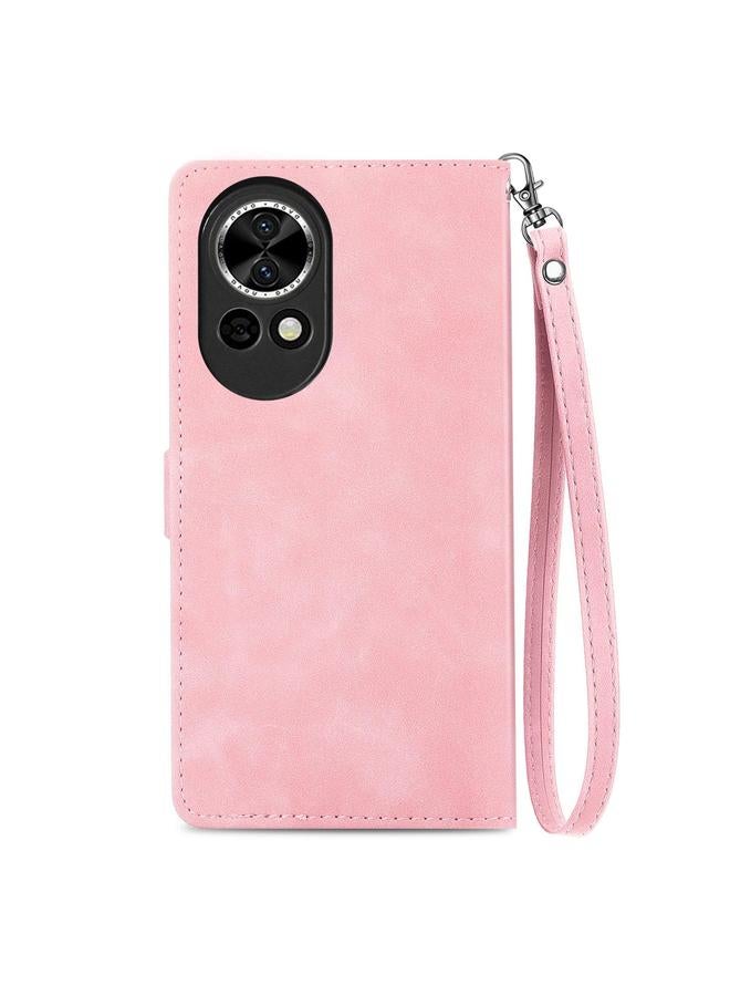 Zaboon Case For Huawei nova 13 Embossed Flower Zipper Leather Phone Case - Image 3