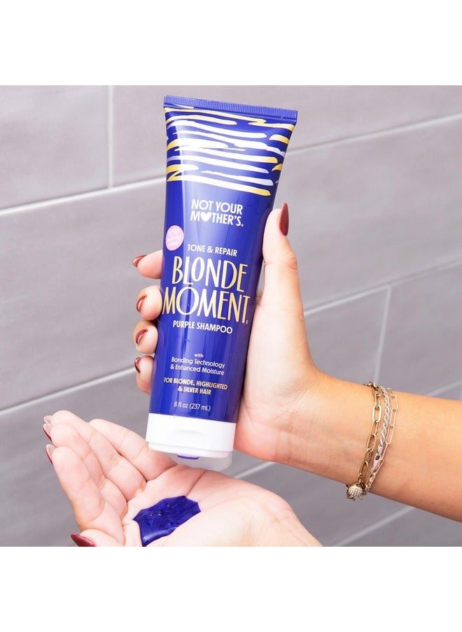 Not Your Mother's Not Your Mother's Blonde Moment Purple Shampoo and Conditioner (2-Pack) - 8 fl oz - Ideal for Blonde, Highlighted Brunette, Silver Hair - Helps with Bonding, Anti-Brass Toning, Repair, and Hydration  - Image 5