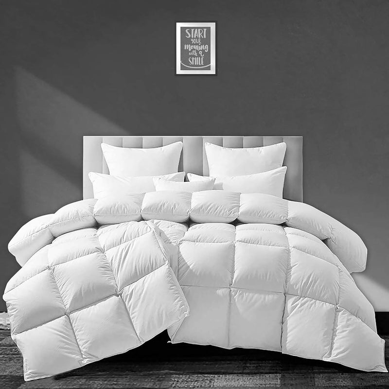 BEDDY FUSION 500 GSM Winter Comforter Double Bed Size 90X100 Premium Collection Heavy Winter Quilted Comforter 500 GSM Microfiber Fill DuvetBlanket Double Bed White Color - Image 1