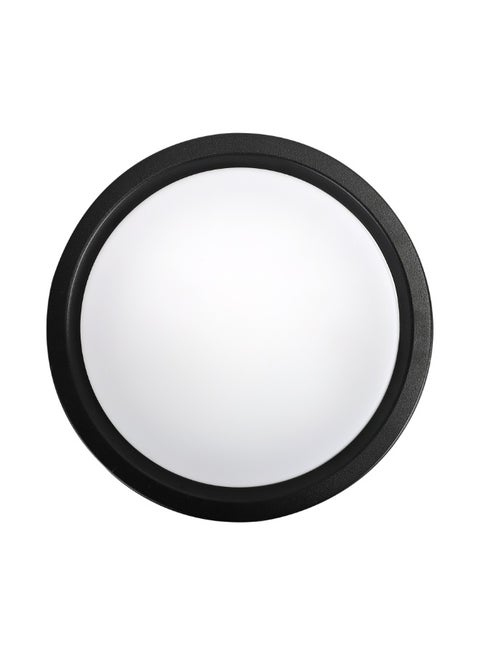 20cm Round LED 10 Spotlight with Black Frame, 3000K Yellow Light and 4000K Wave White Light