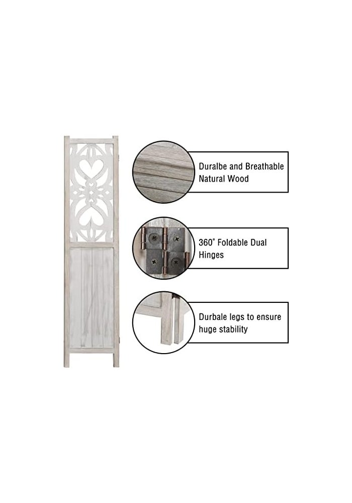 BPA فاصل غرف خشبي BPA بطول 5.6 قدم مع 3 ألواح - Image 2