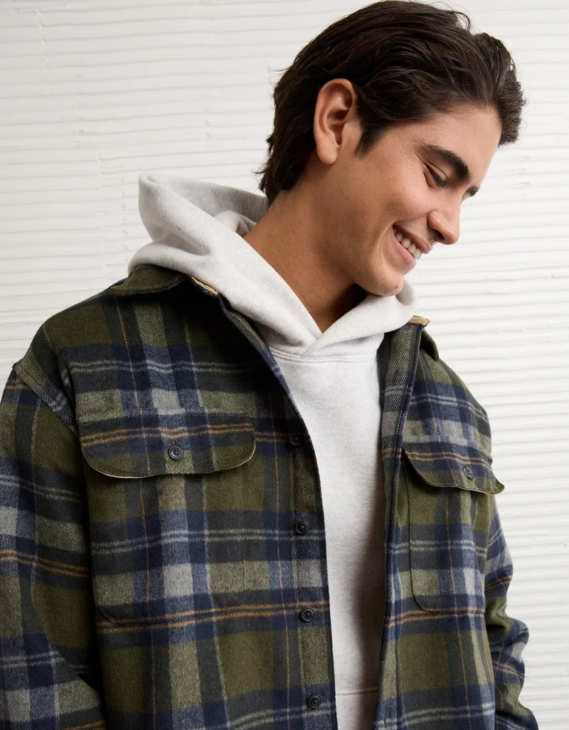 American Eagle AE Oversized Heavyweight Flannel