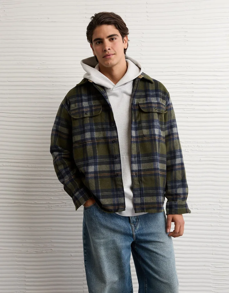 American Eagle AE Oversized Heavyweight Flannel