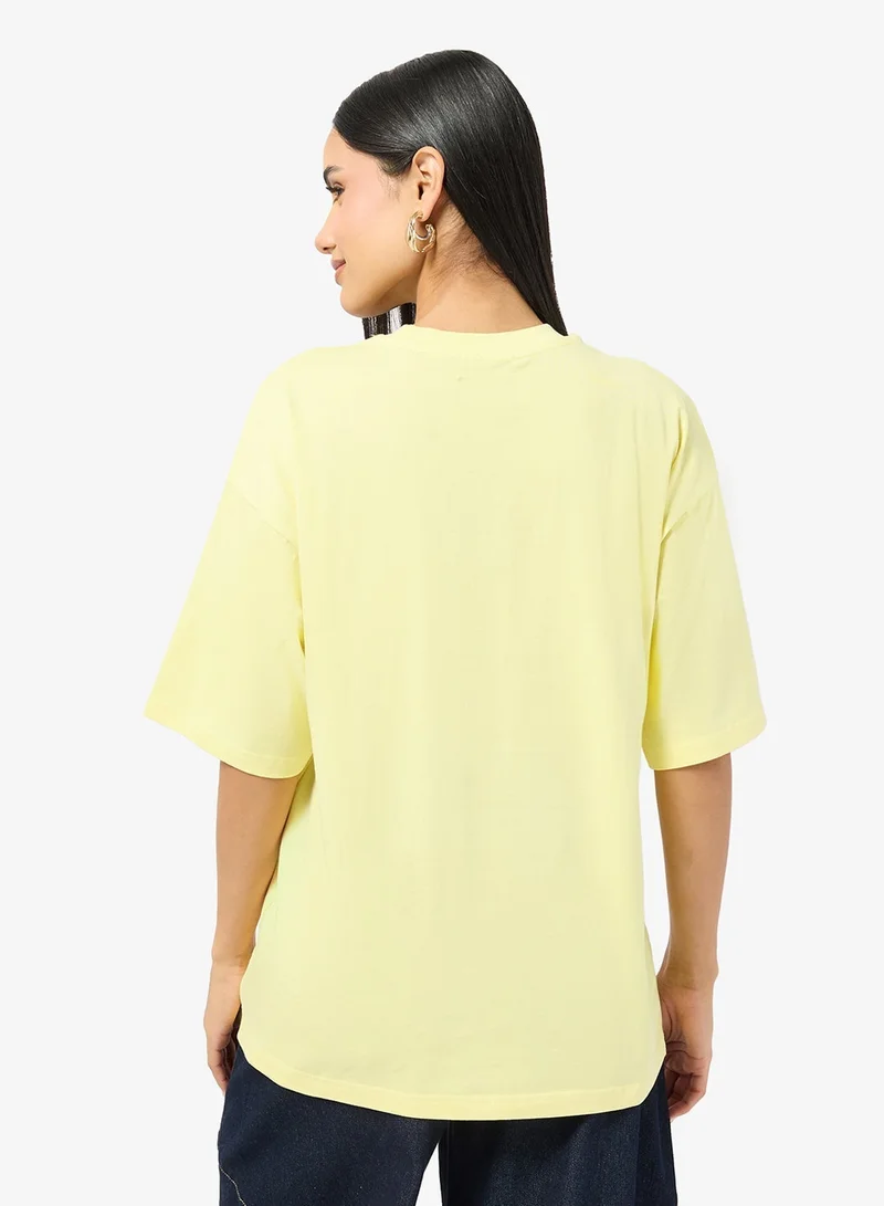 Ginger Cotton Oversize Graphic T-shirt