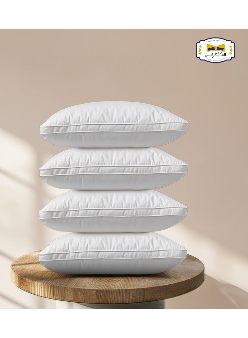 برايدس 4/مخده فندقيه غيمه قطن 100%  من قصر العرائس درجه أولى مقاس 75×50سم وزن 1200جرام /ابيض  - Image 1