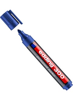 Edding 300 Multi-Purpose Marker for All Surfaces, Plastic Body, Blue Single 