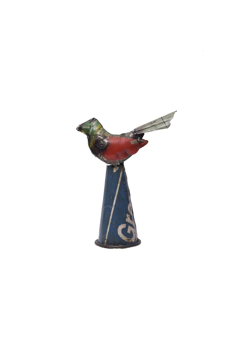 De Kulture Works DeKulture Recycled Iron Bird Bottle Topper Decorative Wine Bottle Cover 55x25x6 Inches 
