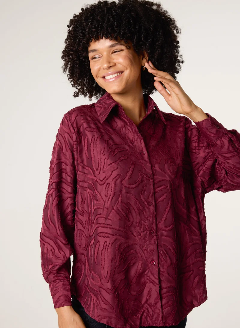 بلو فانيلا قميص بيرن آكت كبير الحجم