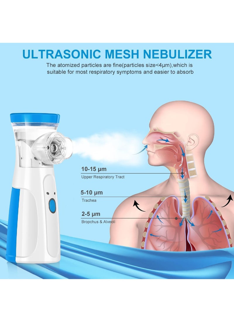 Rock Pow - Portable Nebulizer Mini Vaporizers Handheld Atomizers for Adults and Children Travel Nebulizer Steam Inhalator Low Power - Image 1