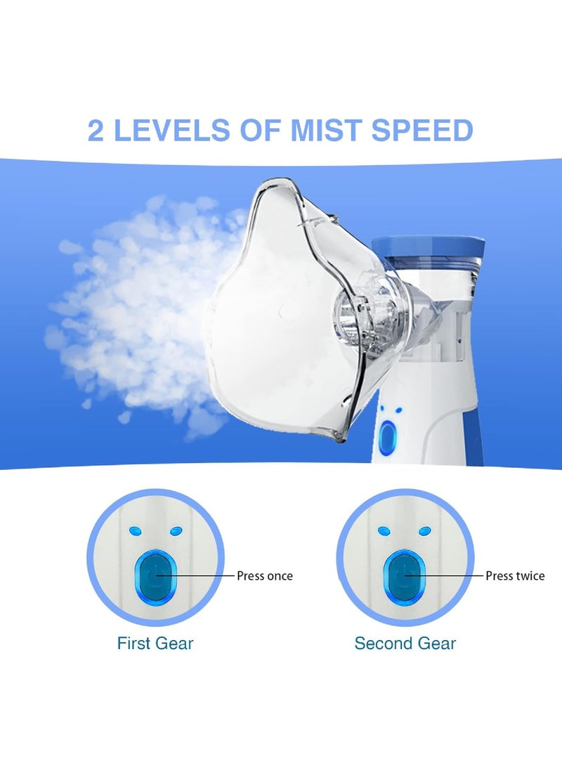 Rock Pow - Portable Nebulizer Mini Vaporizers Handheld Atomizers for Adults and Children Travel Nebulizer Steam Inhalator Low Power - Image 1