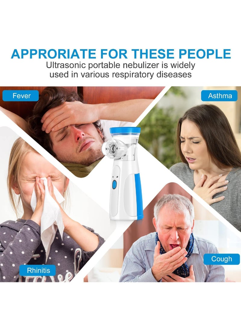 Rock Pow - Portable Nebulizer Mini Vaporizers Handheld Atomizers for Adults and Children Travel Nebulizer Steam Inhalator Low Power - Image 1