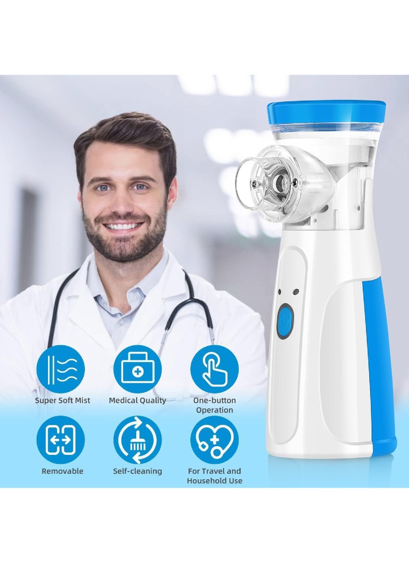 Rock Pow - Portable Nebulizer Mini Vaporizers Handheld Atomizers for Adults and Children Travel Nebulizer Steam Inhalator Low Power - Image 1