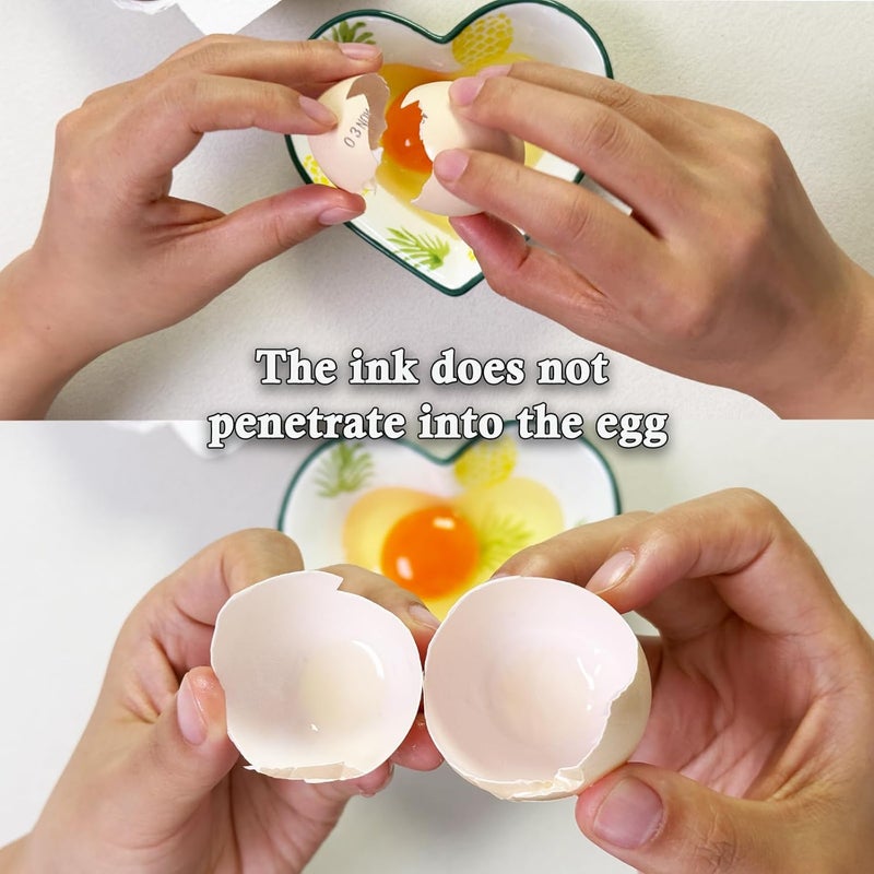 Aunewrick Egg Date Stamp Kit with Ink Pad, Month and Day Stamper for Farm Fresh Eggs Chicken Duck Turkey Goose Poultry Eggs - Image 4
