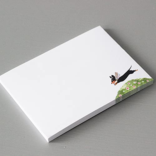 Nancy Nikko Dachshund Sticky Notes - 4" x 3" 50 Sheets. Notepad, to Do List, Reminder Note. Gift for Dog Lovers. (2, Dachshund (Leaping)) - Image 1
