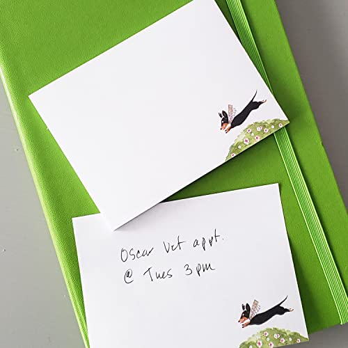 Nancy Nikko Dachshund Sticky Notes - 4" x 3" 50 Sheets. Notepad, to Do List, Reminder Note. Gift for Dog Lovers. (2, Dachshund (Leaping)) - Image 2