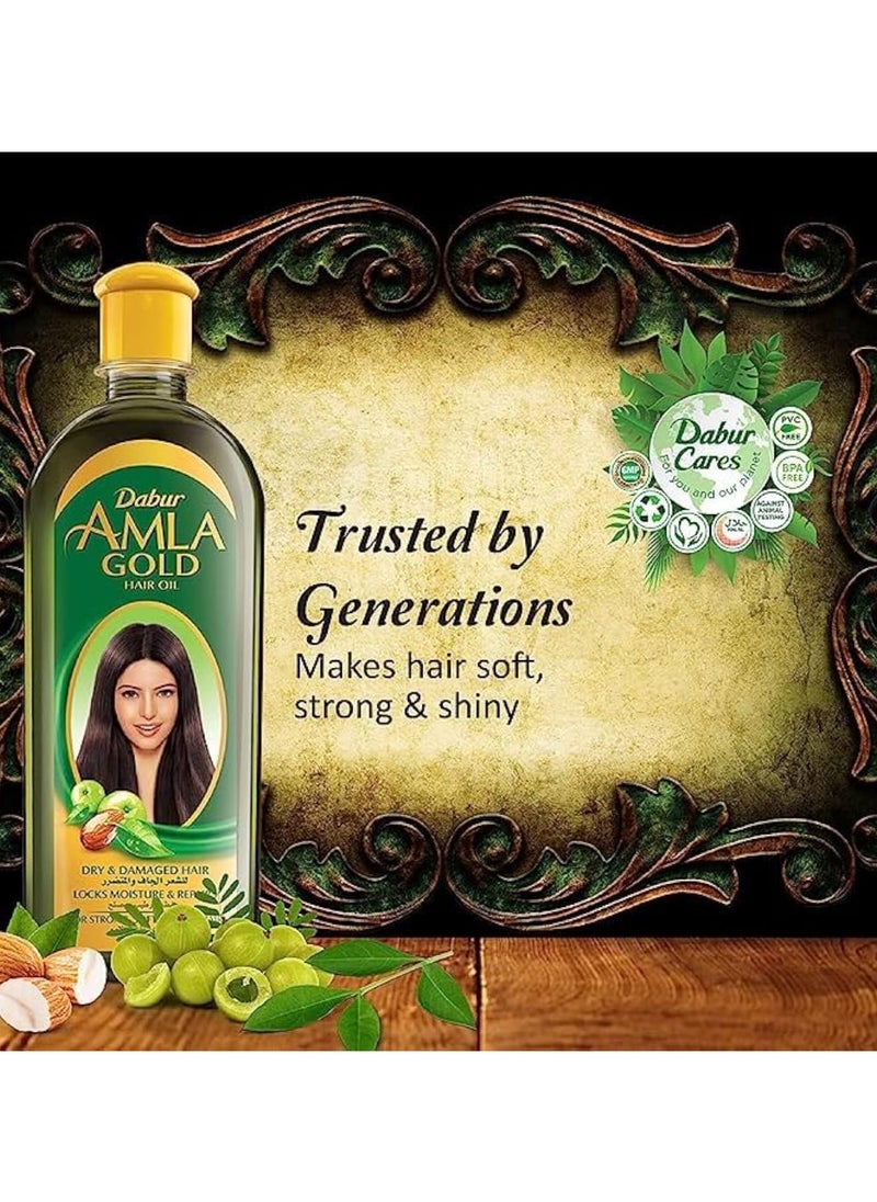 Dabur Dabur Amla Hair Oil - Gold  - 180 Ml  - Image 4