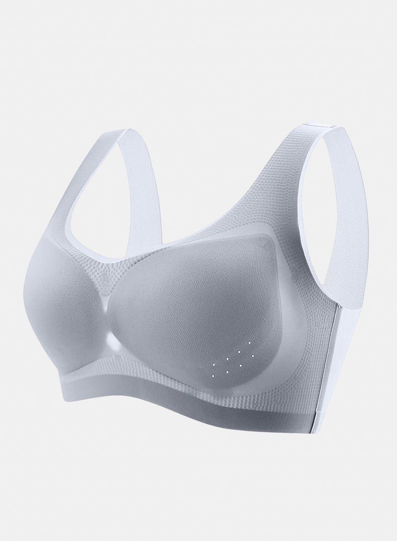 Seamless Wireless Bra for Women, Breathable Padded Bra with Removable Cups, Full Coverage Comfort Bra, Stretchy Soft Support, Everyday Wear, Plus Size Friendly - Image 1