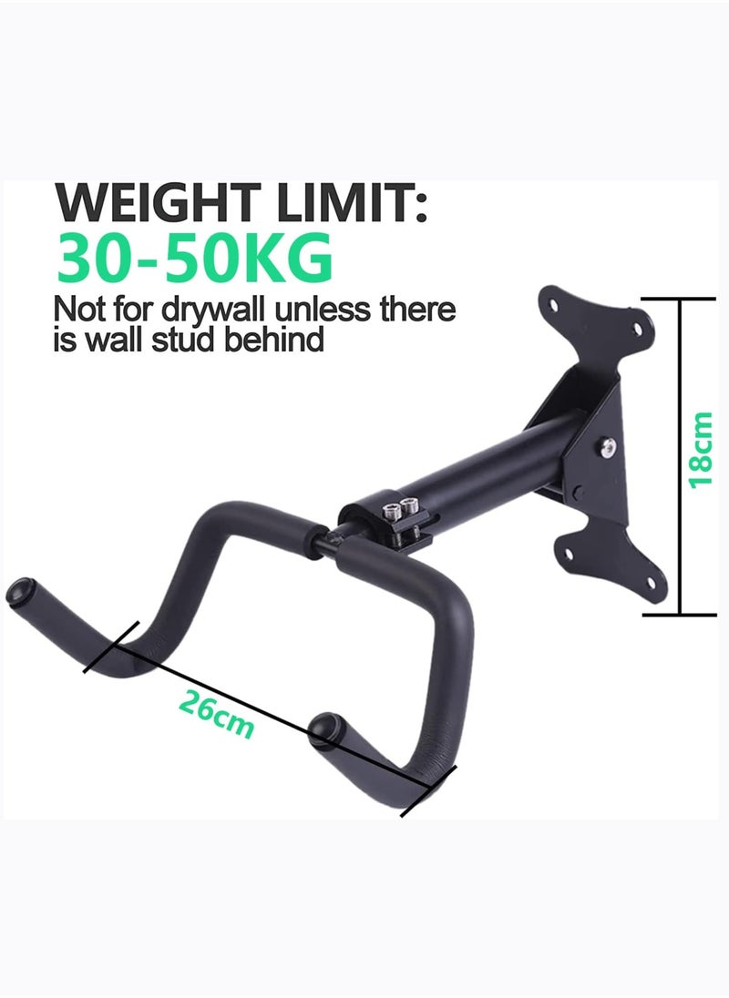 Arabest Bike Wall Mount Bike Storage Rack - Foldable - Length and Angle Adjustable - Horizontal Bicycle Rack for Garage,Indoor,Home,Road Bikes,Mountain Bikes,Hybrid Bikes with Screws  - Image 5