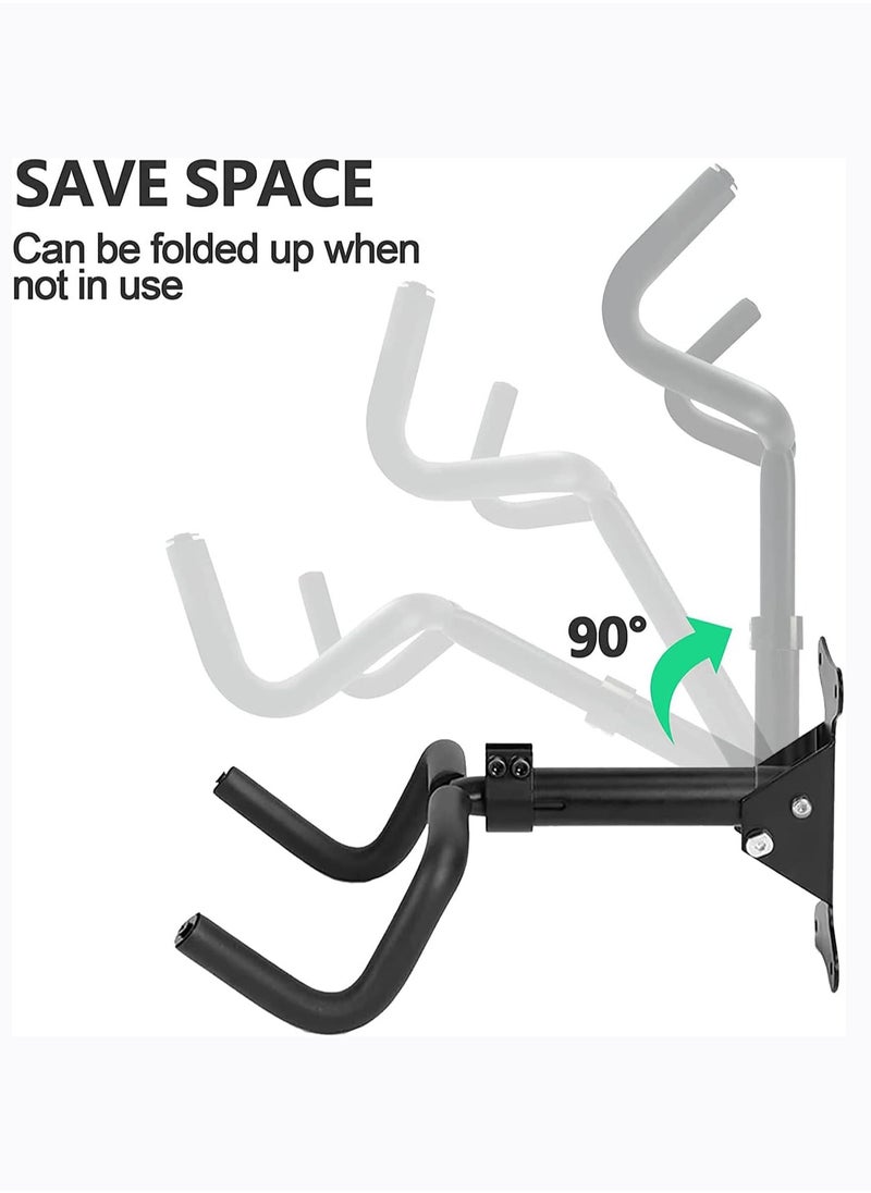 Arabest Bike Wall Mount Bike Storage Rack - Foldable - Length and Angle Adjustable - Horizontal Bicycle Rack for Garage,Indoor,Home,Road Bikes,Mountain Bikes,Hybrid Bikes with Screws  - Image 4