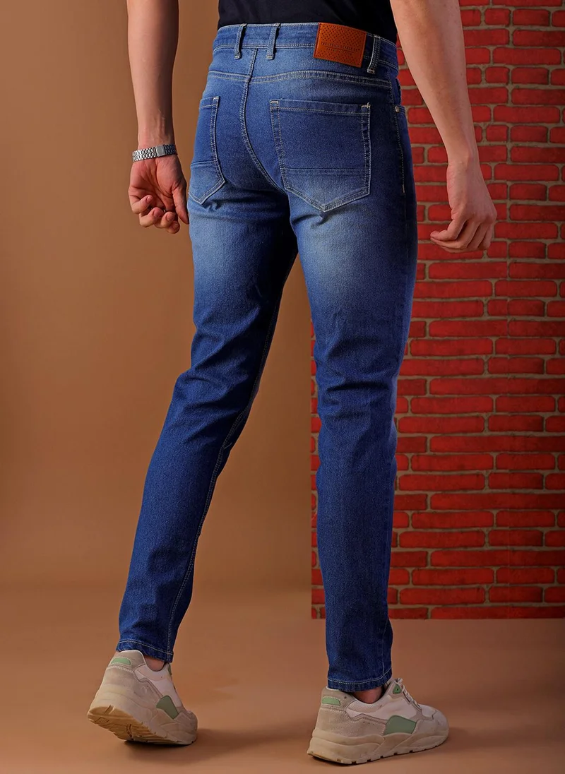 The Indian Garage Co  Men Slim Fit Solid Mid-Rise Jeans for Men | Best Price UAE