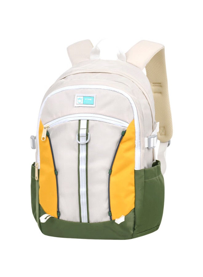 Yome Backpack For Middle School And High School Students, Large Capacity Backpack For Men And Women, Lightweight And Ergonomic Travel Backpack For College Students, Youth Gree