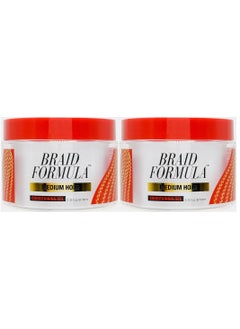 Braid Formula Lock N Pomade Conditioning Gel Medium Hold 180ml 2 Pack