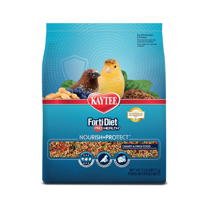 Kaytee Forti-Diet Pro Health Pet Canary & Finch Food, 2 lb - Image 1