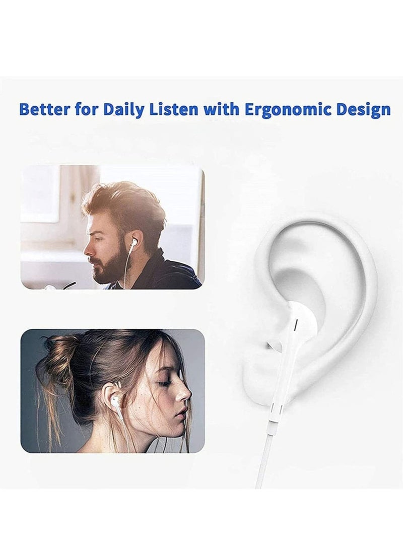 ELTRAZONE - Earphone With Lightning Connector, Wired Headset Panel Has Microphone And Volume Control Keys, Clear And Noise Isolation , Compatible With iPhone 14 - Image 1