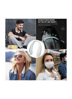ACLIX Neck Hanging Fan Cooler Fan 360° Airflow, Portable Hands-Free Mini USB Fan-Personal Mini Fan Powered By Rechargeable Battery, Perfect For Children, Office, Travel, Sports, Family  - Image 4