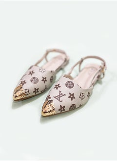 Trip Low-Heeled Shoes With A Closed Toe And A Lace Around The Ankle  - Image 3