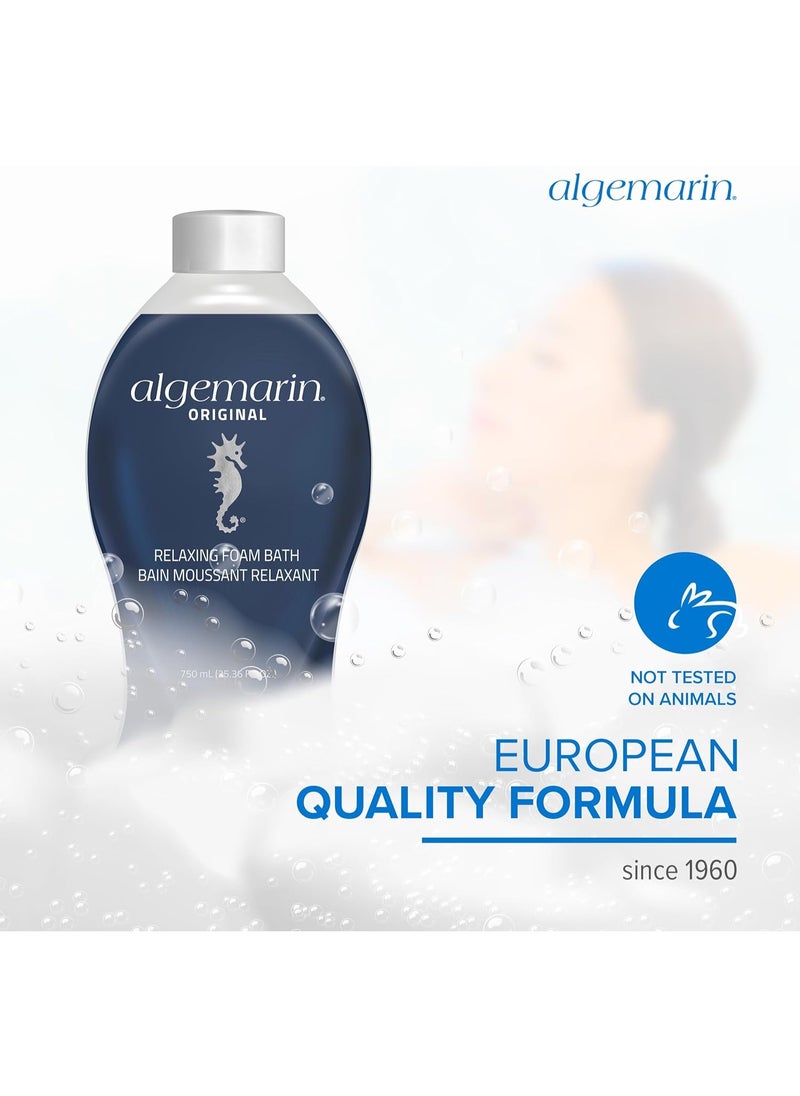 Algemarin Original Scent Foam Bath – European Sea Aromatherapy (1-Pack, 750 ml)  - Image 1