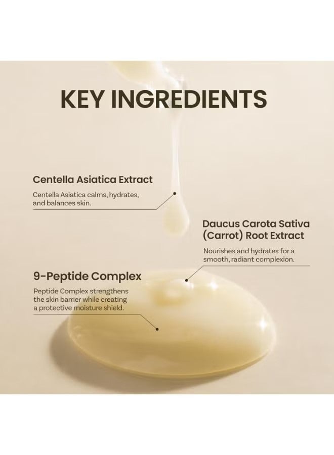 اون جريديانتس مكونات لوشن تهدئة حاجز الجلد. مرطب خفيف الوزن للبشرة الجافة والحساسة. سنتيلا، مركب 9 الببتيدات، الجلوكوز، مهدئ، مهدئ، مرطب. نباتي، العناية بالبشرة الكورية (7.43 فلور أوز) - Image 4