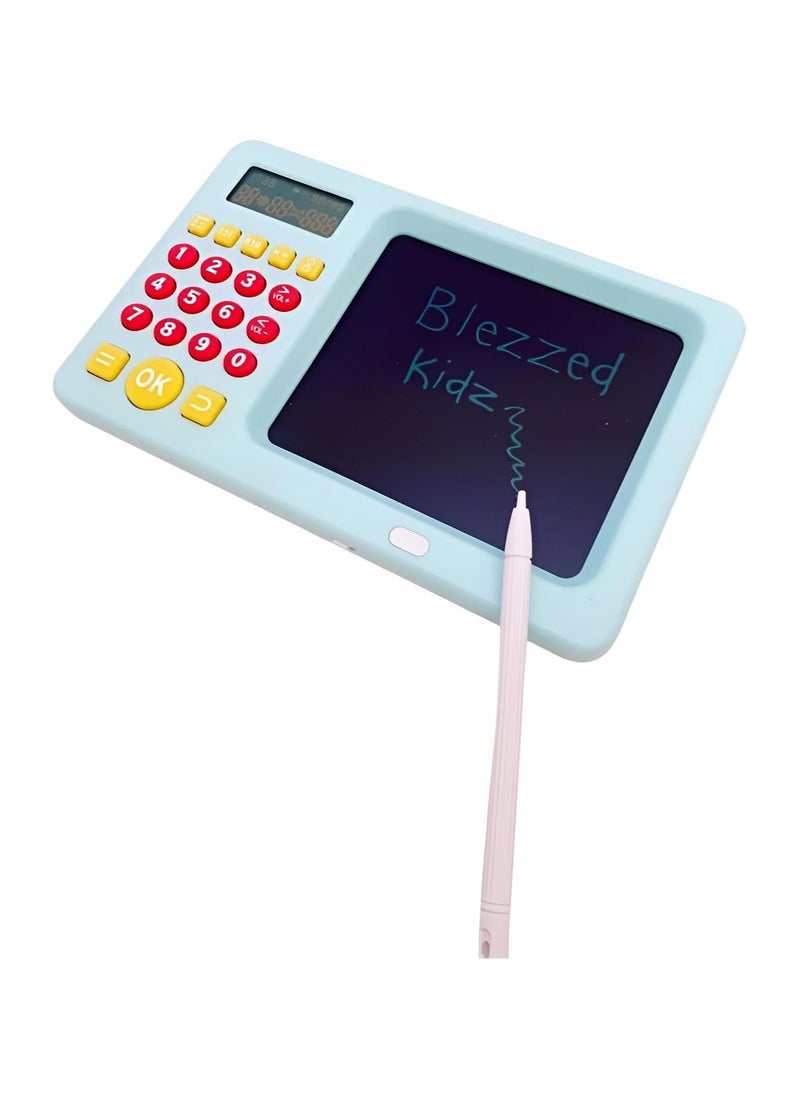 General - Kids LCD Writing Tablet |Educational Maths Tablet for 3-9 year olds |Learn Addition, Subtraction, Multiplication and Division |Doodle Board and Calculator Features - Image 1