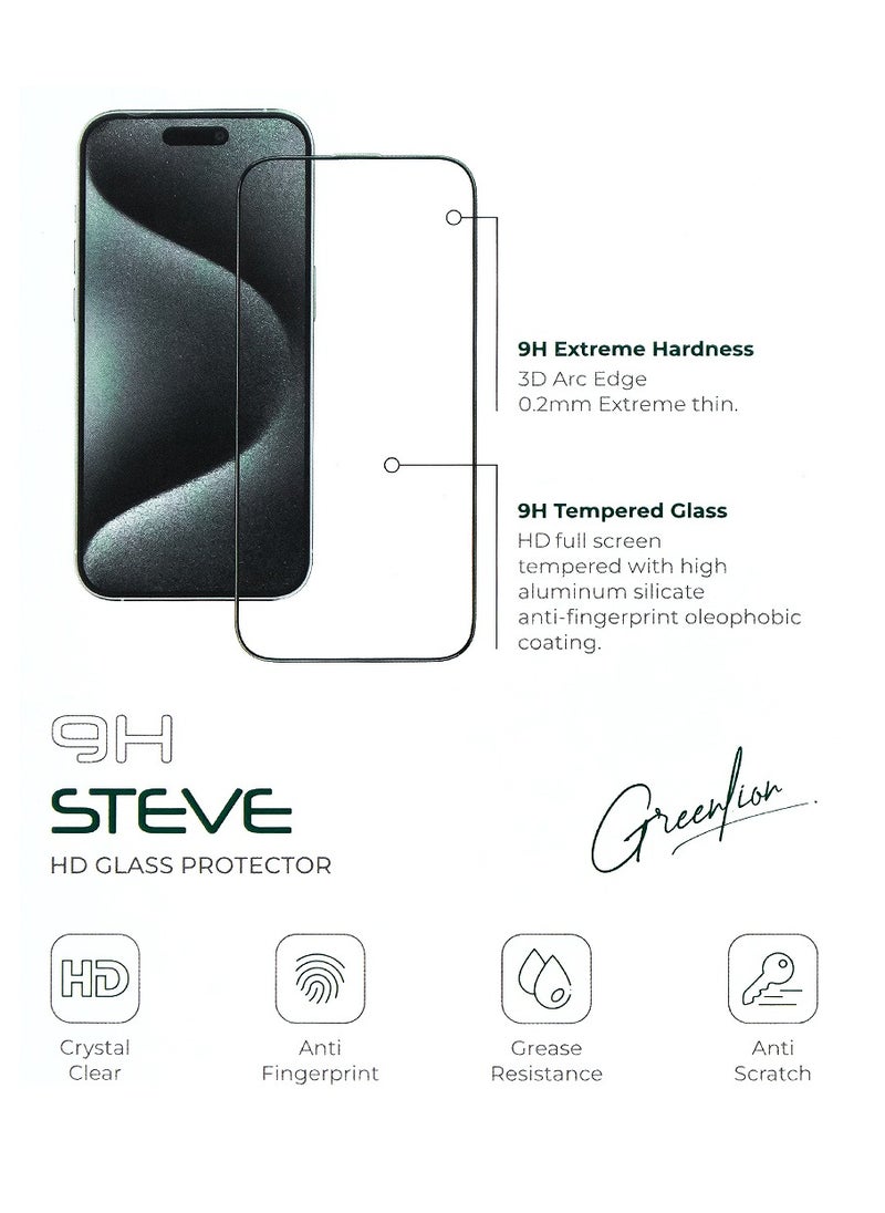 GREEN LION iPhone 12 Pro Max Screen Protector with 9H Steve Strong HD Glass Green Lion - Clear  - Image 4