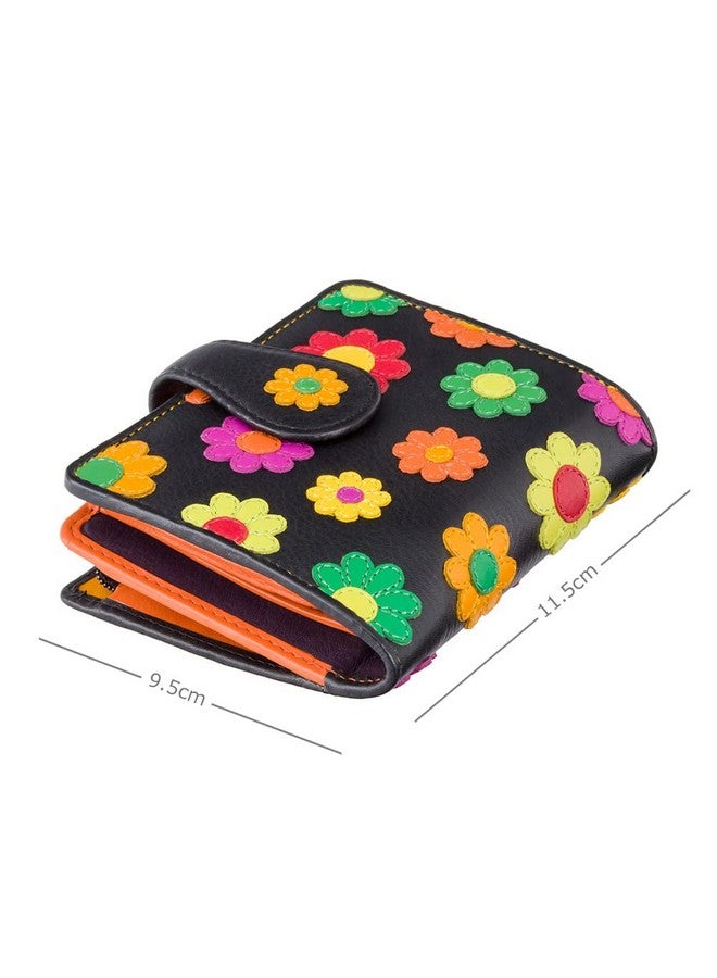 Visconti محفظة نسائية متعددة الألوان مزينة بالزهور Sunshine Ds80 باللون الأسود المتعدد - Image 4