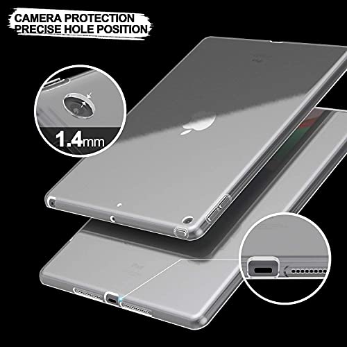 Asgens Case for New iPad 7th/8th/9th Generation 10.2" 2019/2020/2021, Shockproof Resistant Flexible Soft Transparent TPU Protective Shell Fit iPad 10.2-inch 7th/8th/9th Gen. 2019/2020/2021 - Image 4
